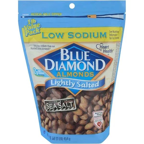 Blue Diamond Almonds Lightly Salted 16 oz | ShelHealth