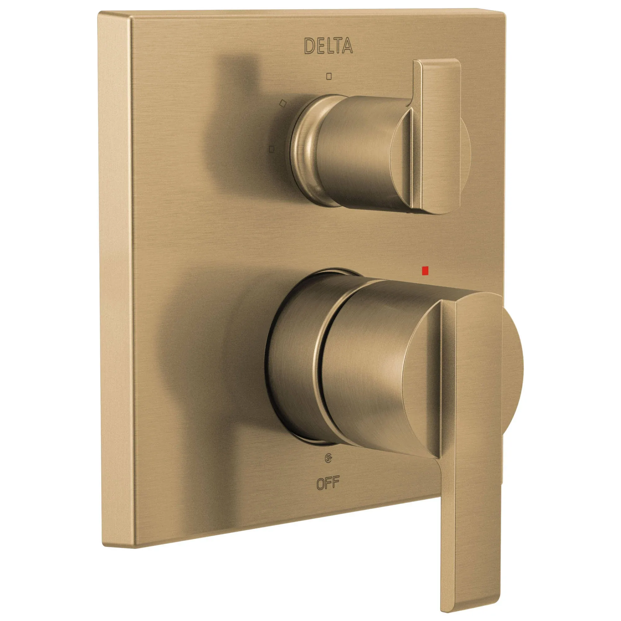 Delta Ara: Angular Modern Monitor 14 Series Valve Trim with 3-Setting Integrated ...