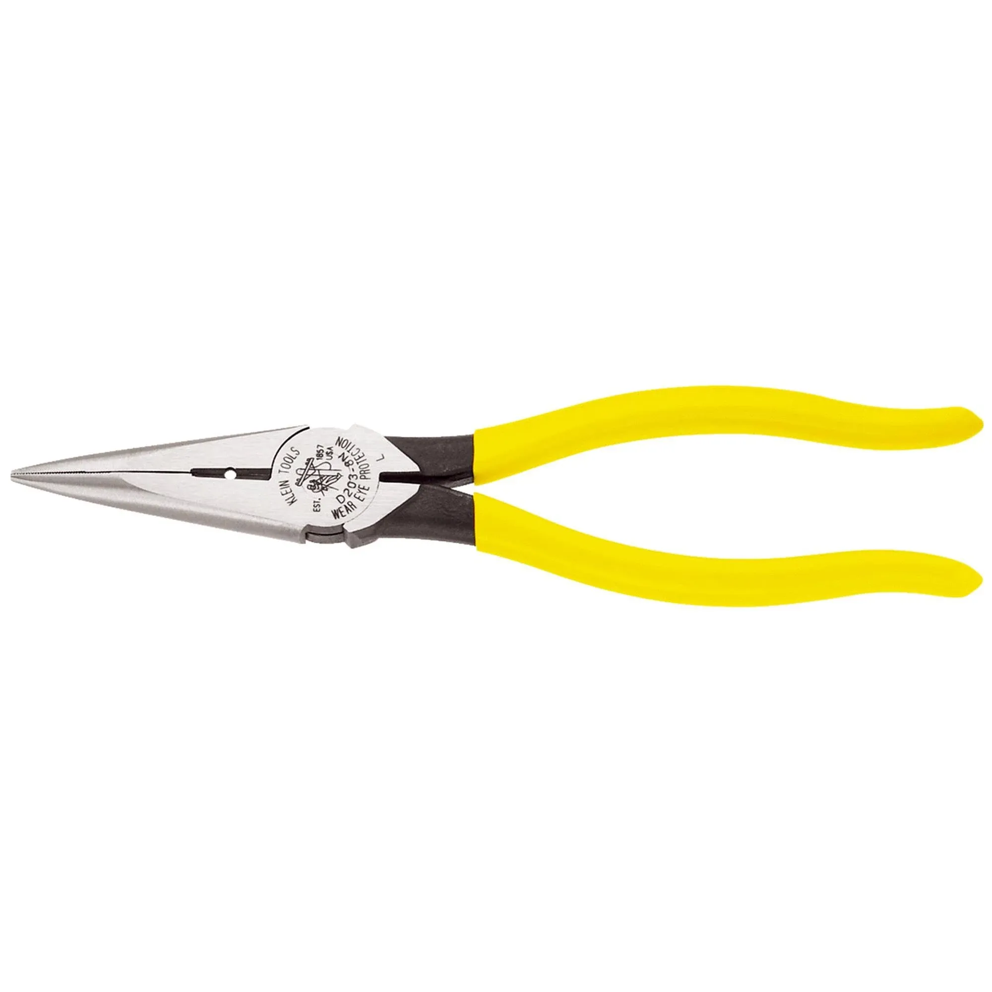 Klein Tools Side-Cutting Long-Nose Pliers D203-8