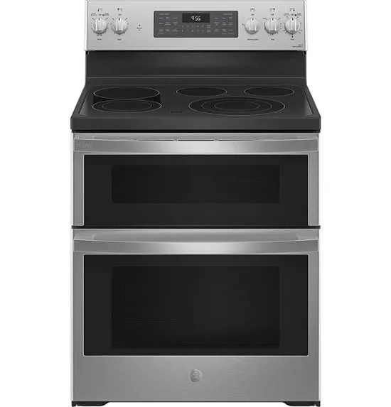 GE Profile PB965YPFS 6.6 Cu. Ft. Stainless Smart Electric Double Oven with Air Fry