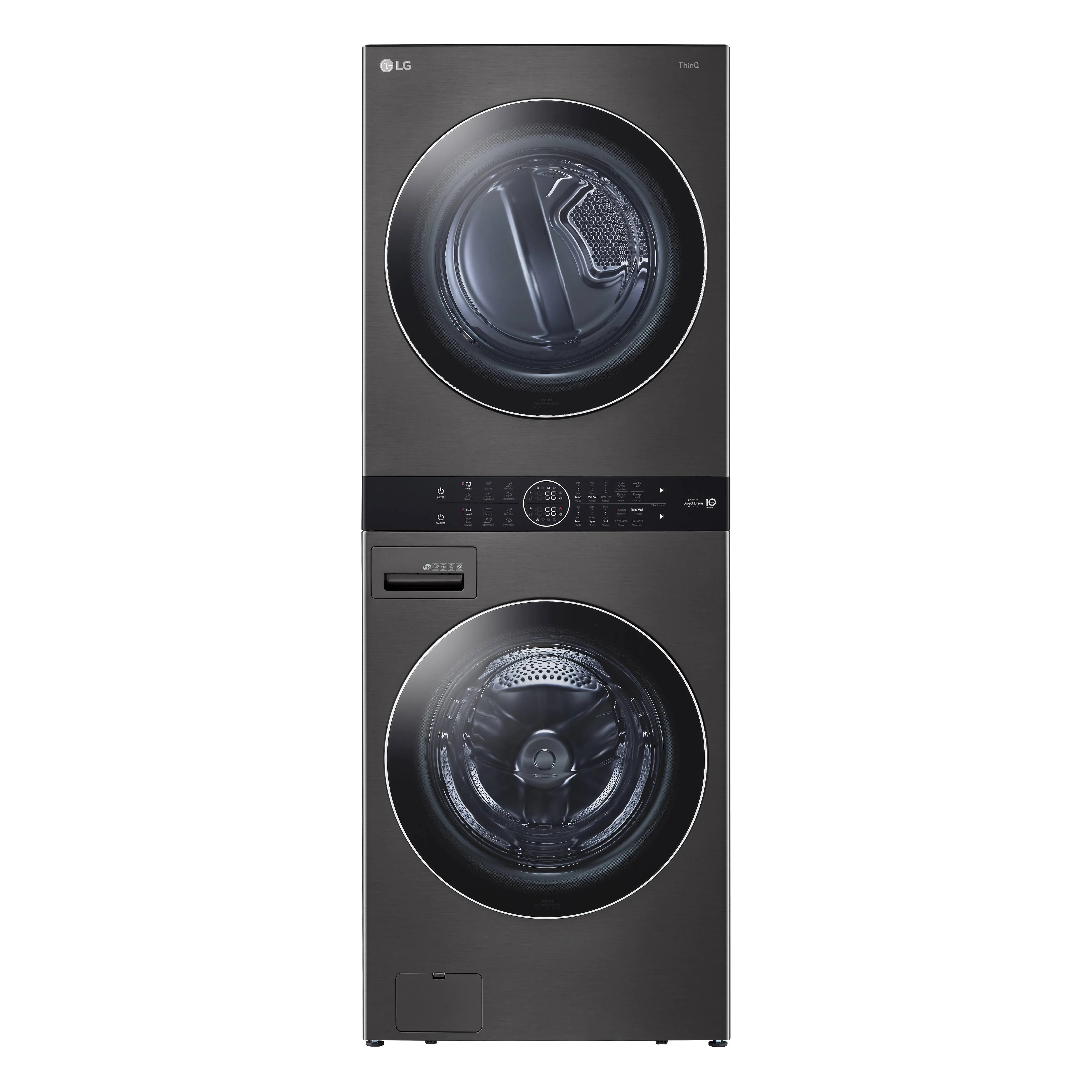 Single Unit Front Load LG WashTower with Center Control 4.5 cu. ft. Washer and 7.4 cu. ft. Electric Dryer