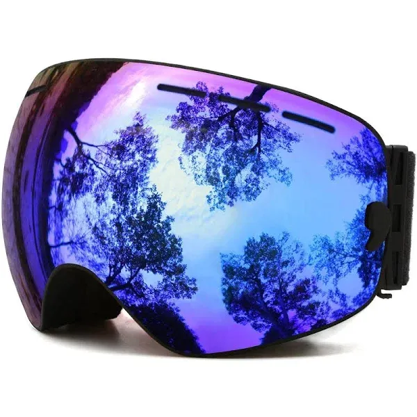 Juli Eyewear Juli Otg Ski Goggles, frameless over glasses skiing Snow goggles for ...