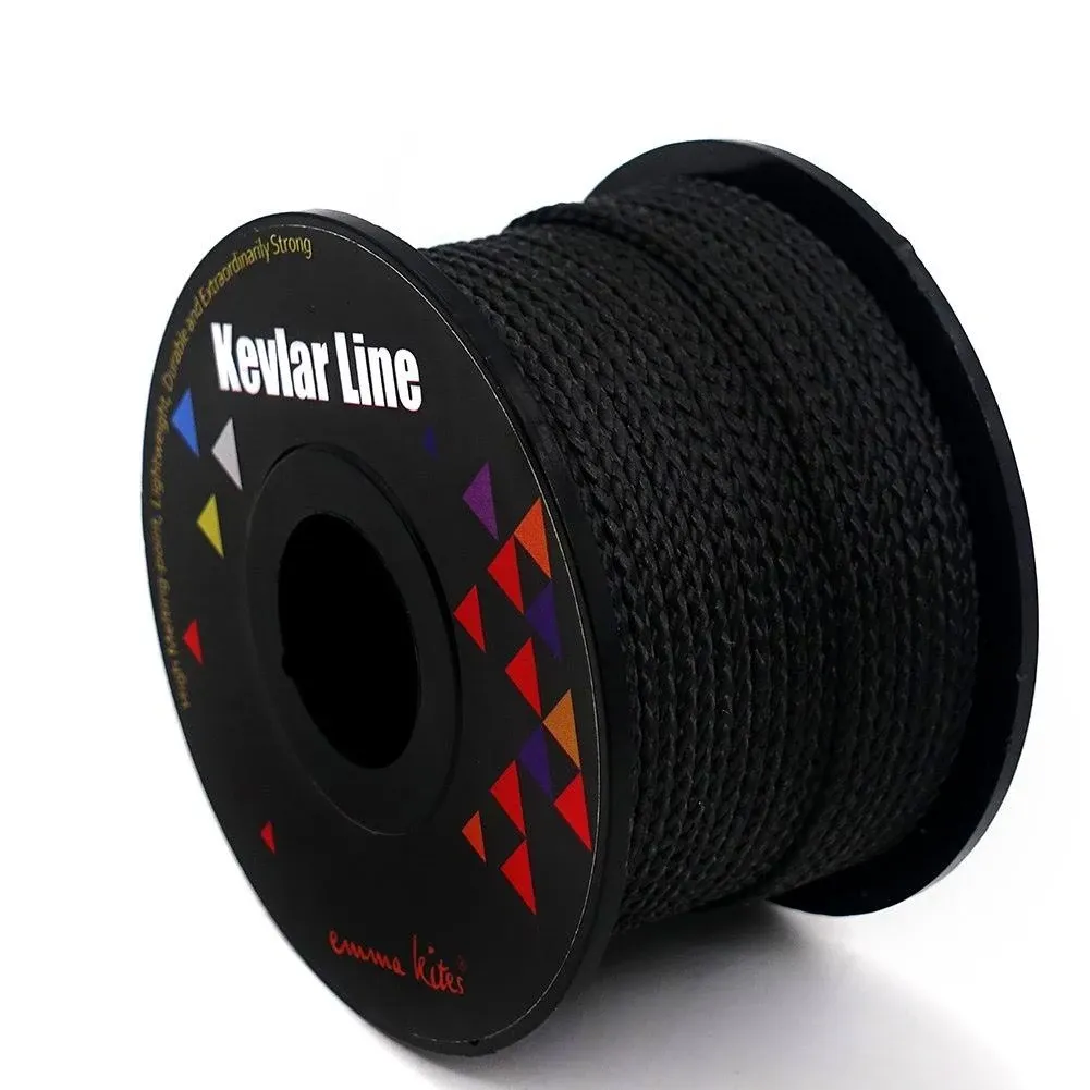 Strong Black Kevlar Fishing Line String 100Ft 200Lbs Braided Fishing Line 1Mm