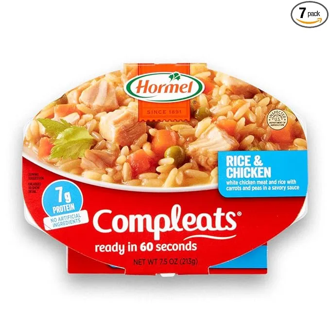 Hormel Compleats Rice & Chicken, 7.5 Ounce (Pack of 7)