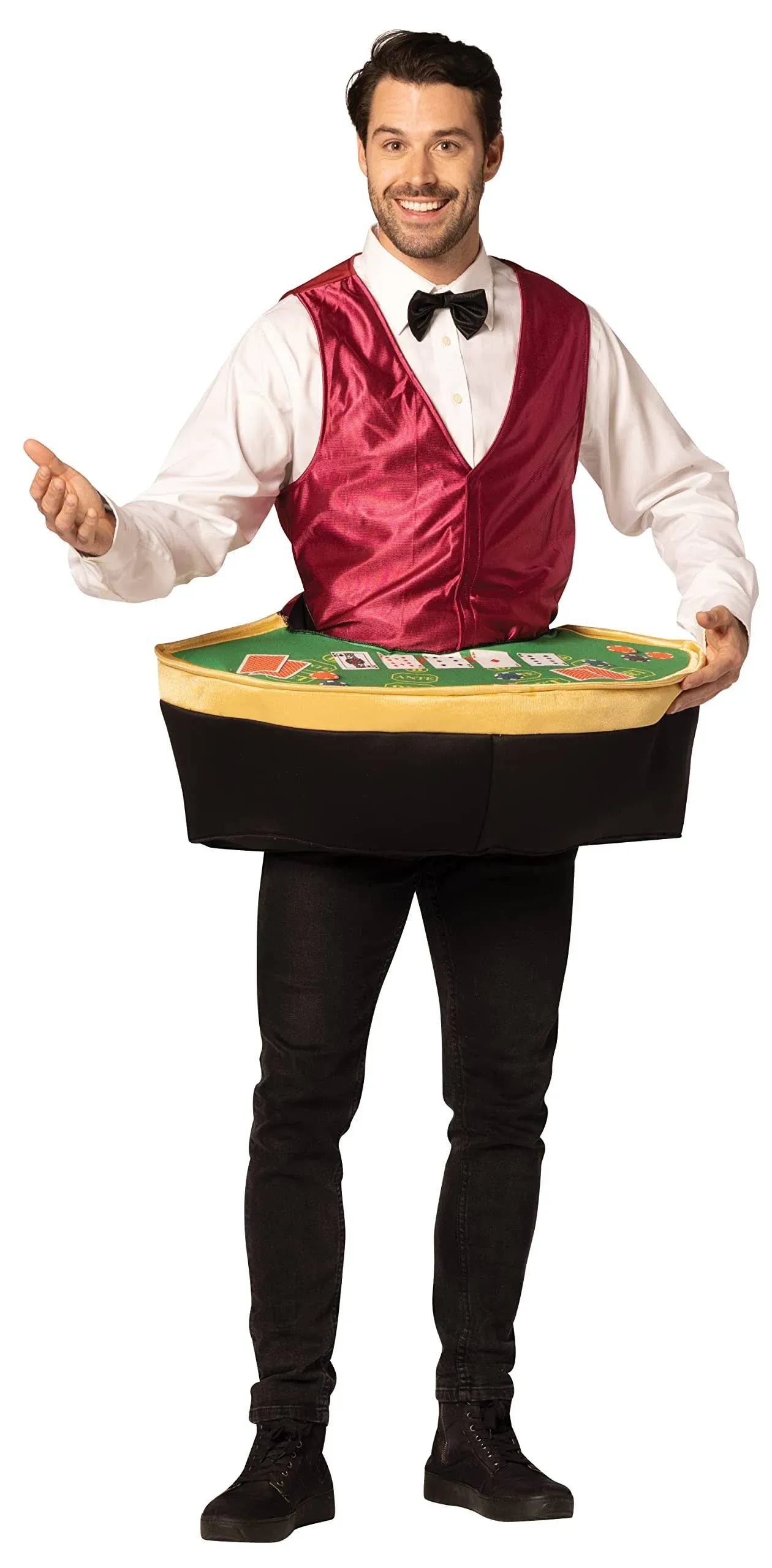 Adult Rasta Imposta Poker Dealer with Table Costume