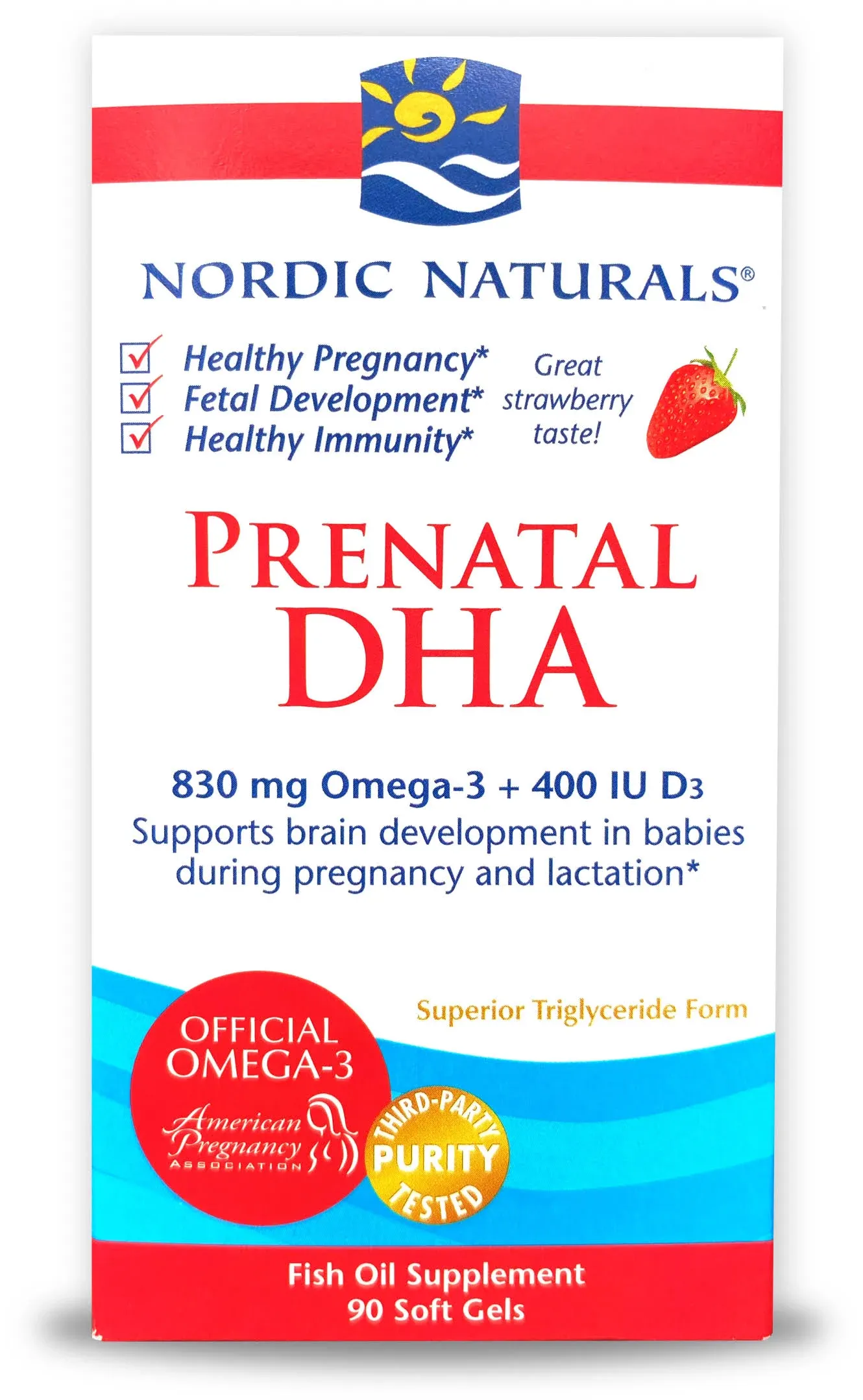 Nordic Naturals - Prenatal DHA Strawberry - 90 Softgels