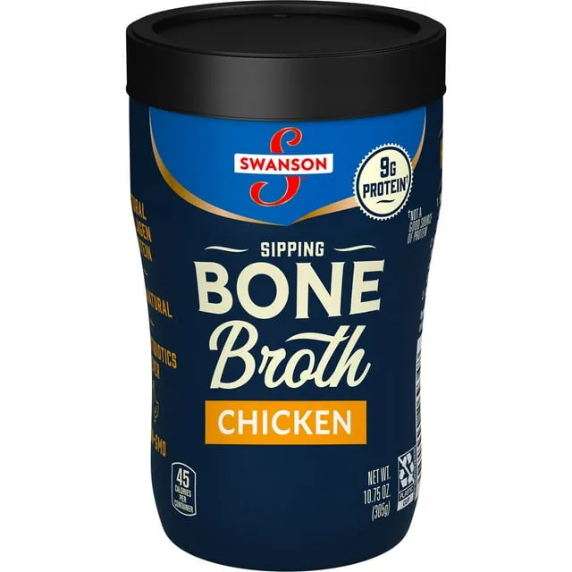 Swanson Bone Broth, Chicken, Sipping - 10.75 oz