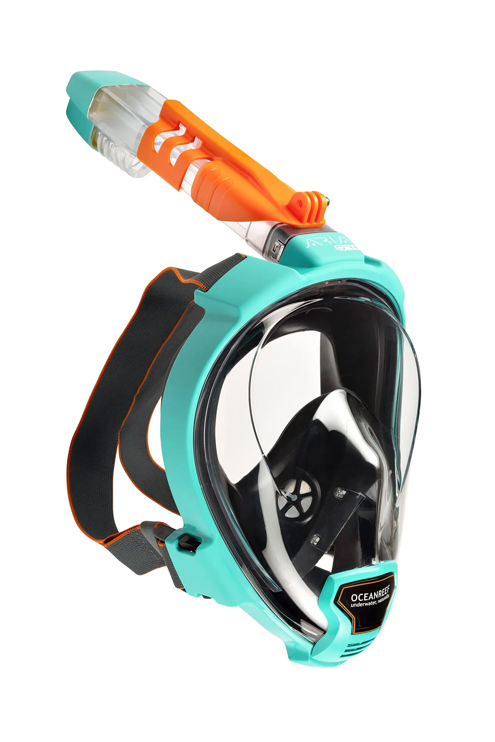 Ocean Reef Aria QR+ Quick Release Full Face Snorkeling Mask w/ Camera Holder