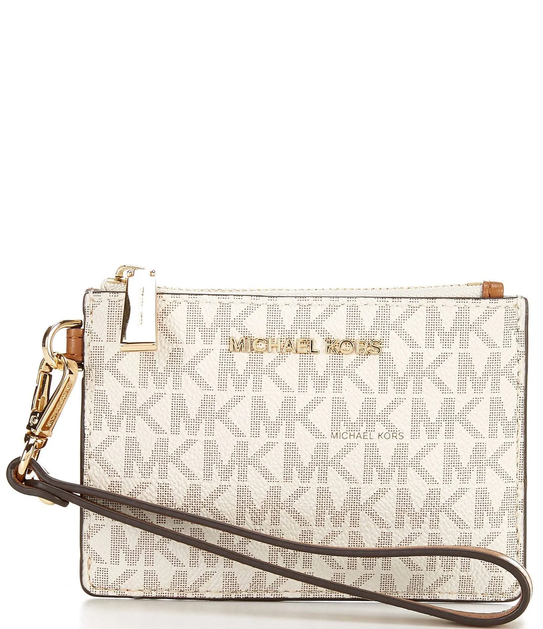 Michael Kors Jet Set Signature Small Coin Purse Vanilla