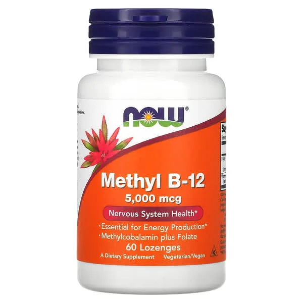 NOW Foods, Methyl B-12, 5,000 mcg, 60 Lozenges