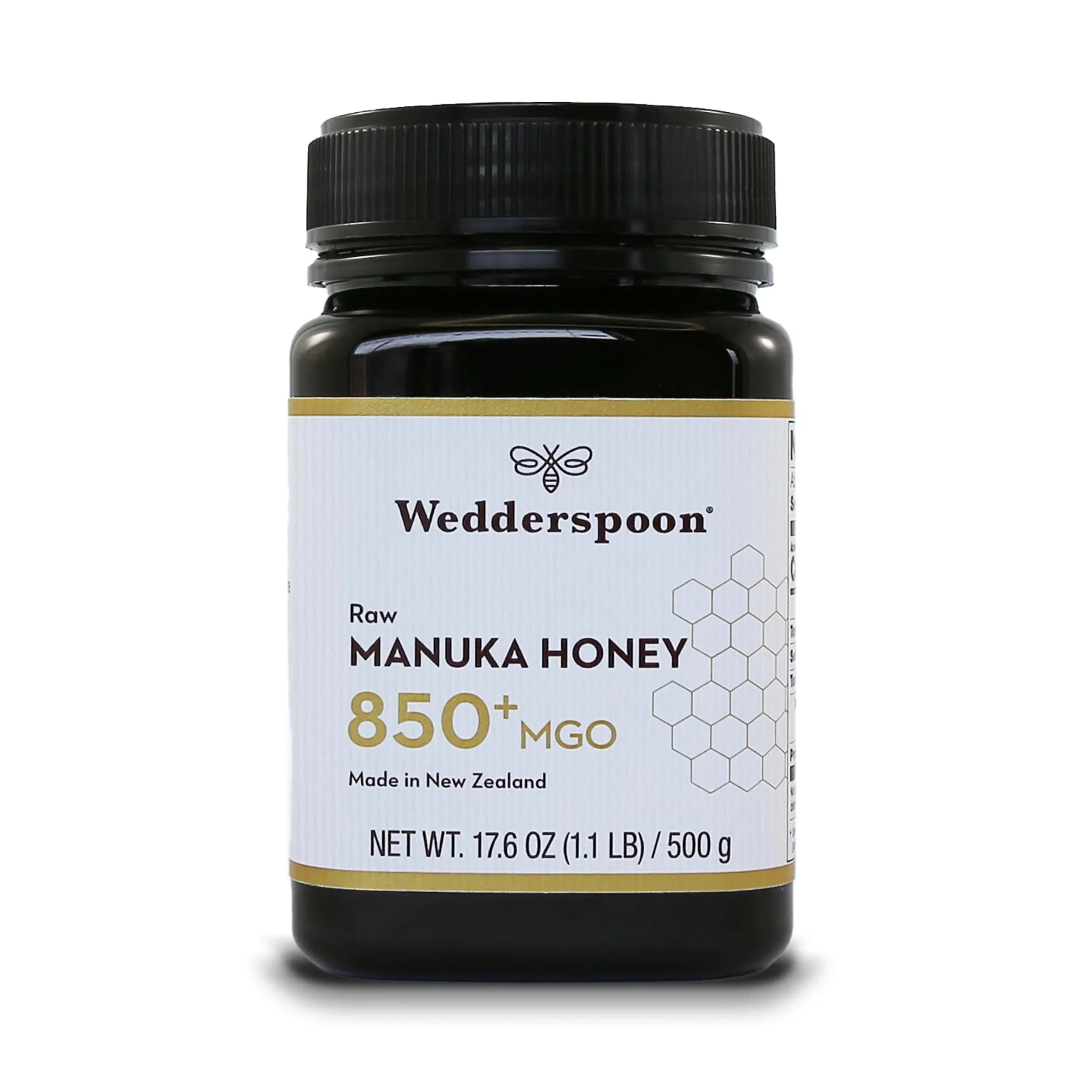 Raw Premium Manuka Honey, MGO 850, 17.6 Oz, Unpasteurized New Zealand Honey, ...