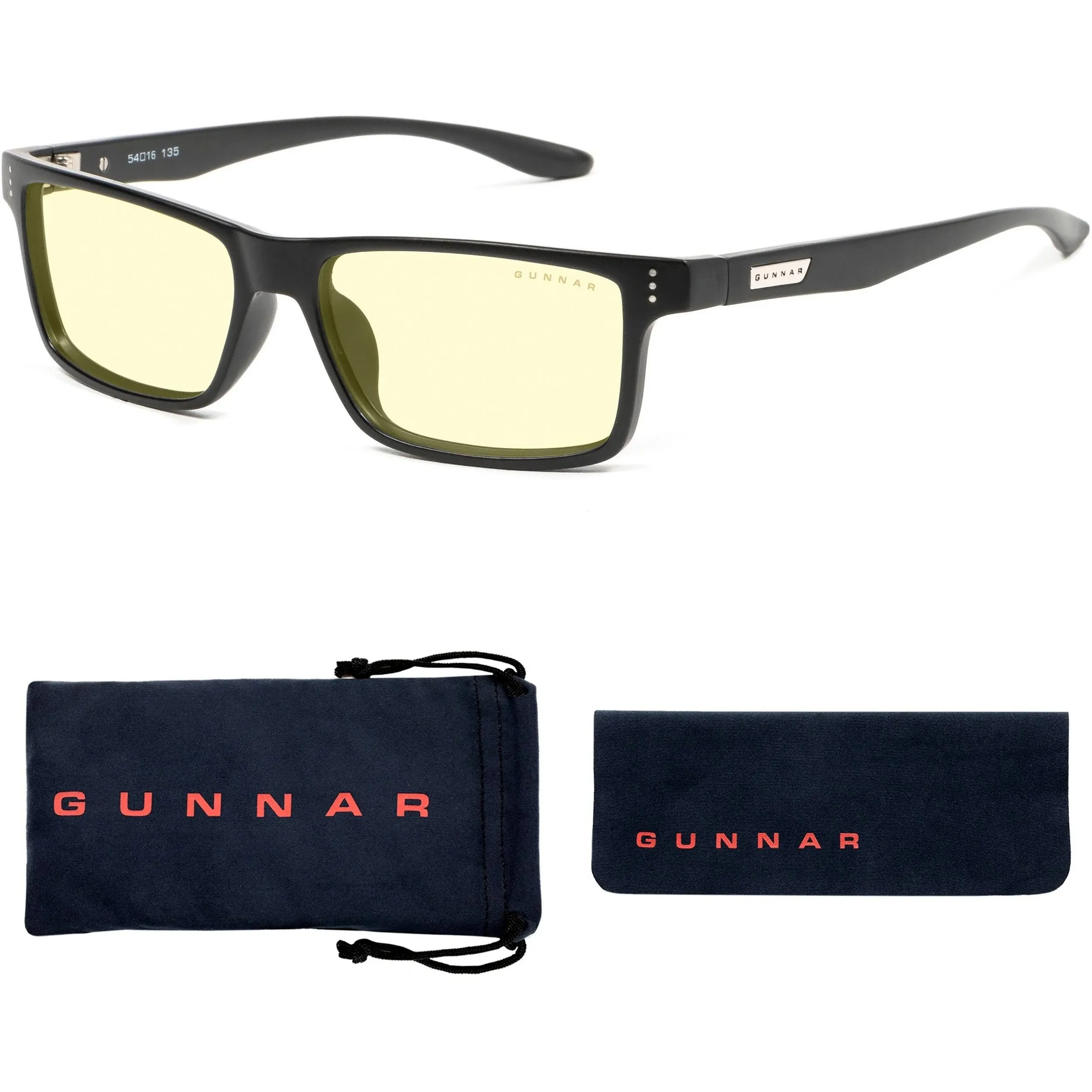 Gunnar - Blue Light Reading Glasses - Vertex +2.0 - Onyx