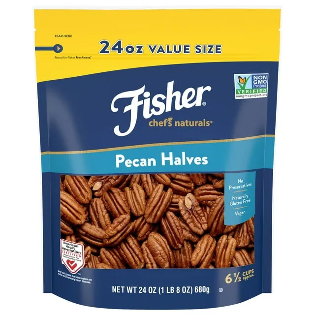 Fisher Chef's Naturals Pecan Halves - 16 oz