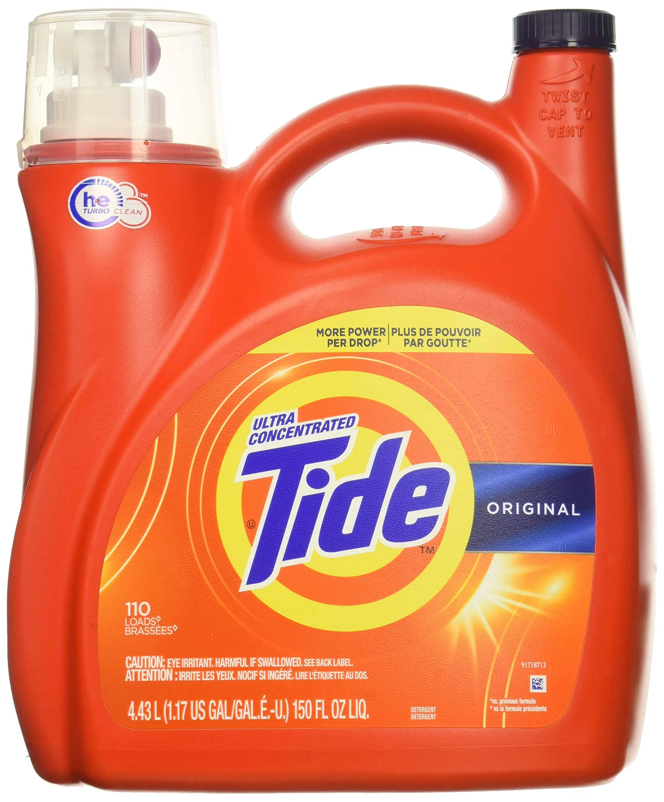 Tide Original High Efficiency Laundry Detergent 4.43L/150 fl. oz