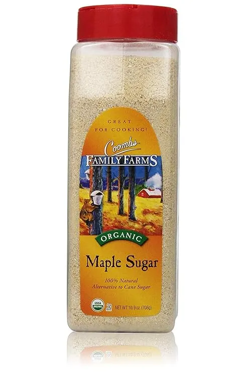 Coombs Family Farms Organic Maple Sugar, 1lb 9-Ounce Container