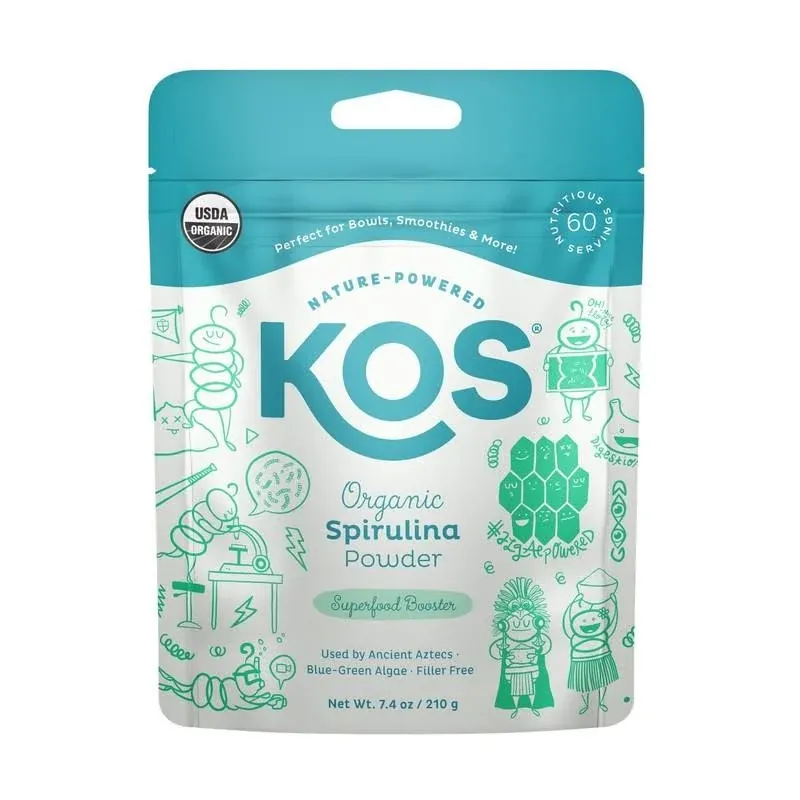 Kos, Organic Spirulina Powder, 7.4 oz