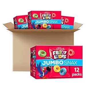 Kellogg's Froot Loops Jumbo Snax Cereal Snacks