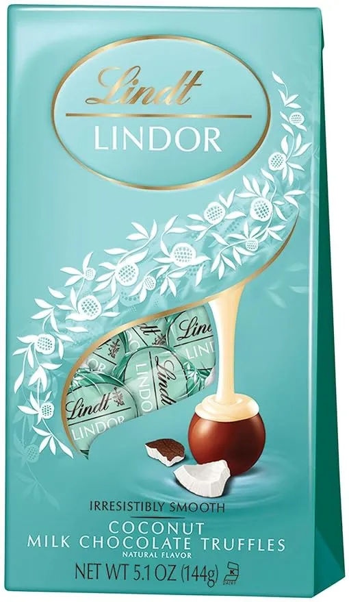 Lindt Coconut Milk Chocolate Lindor Truffles 5.1 oz