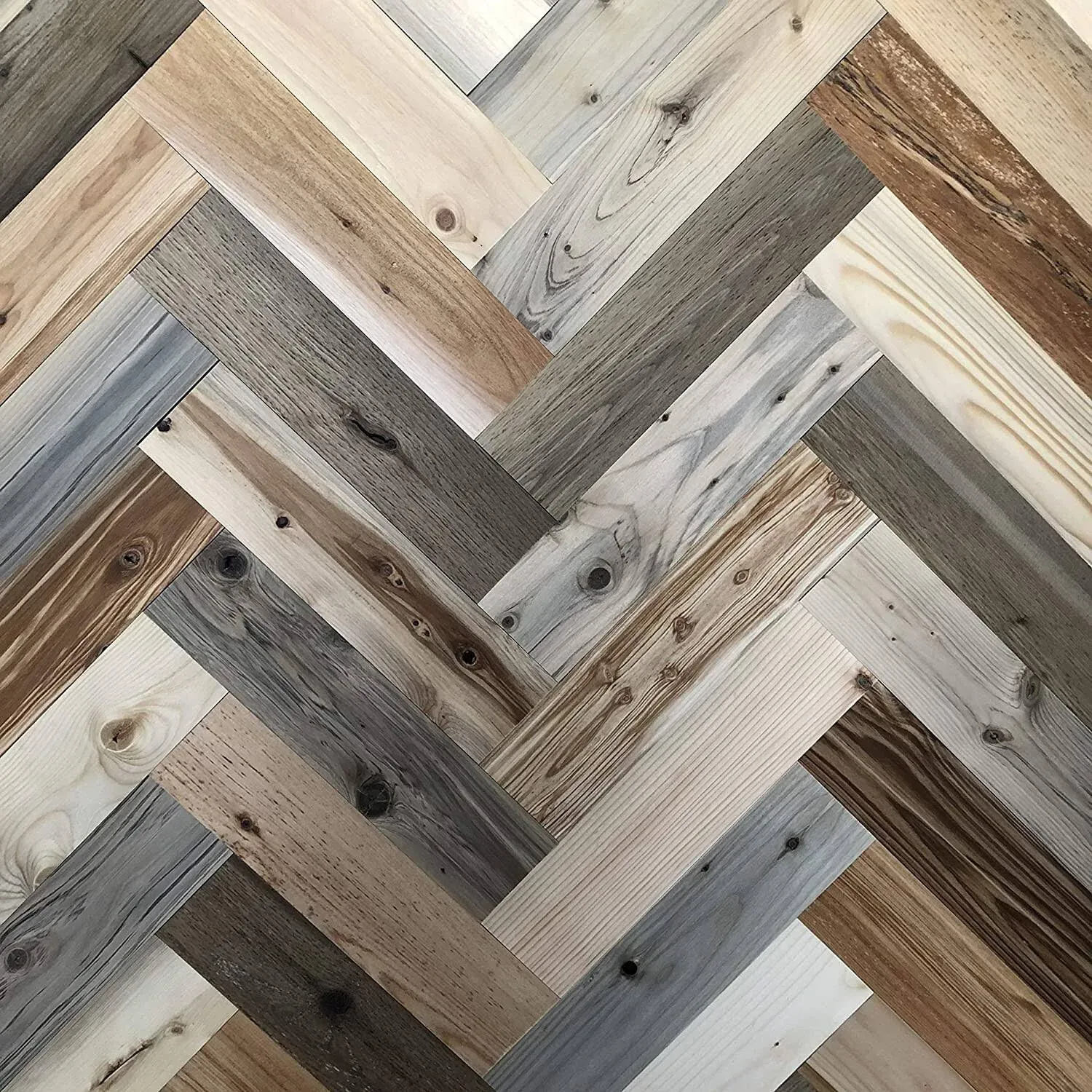 River Plank Herringbone - River Reclaimed Wood Planks