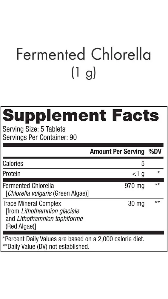 Dr. Mercola Fermented Chlorella - 450 Tablets