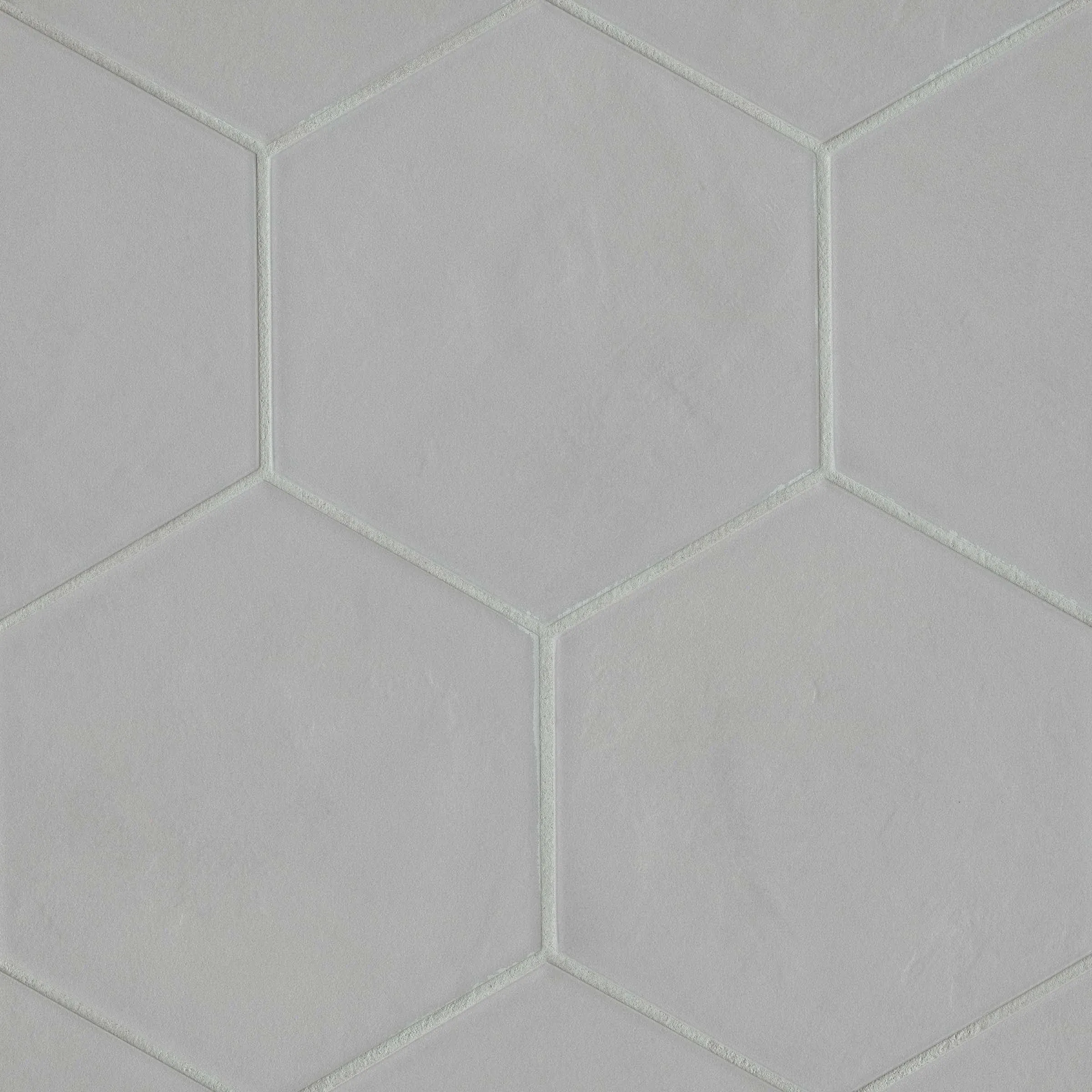 Bedrosians Allora Hexagon Matte Porcelain Tile 8.5" x 10", Solid Grey (29-Pack, 12.67 sf)