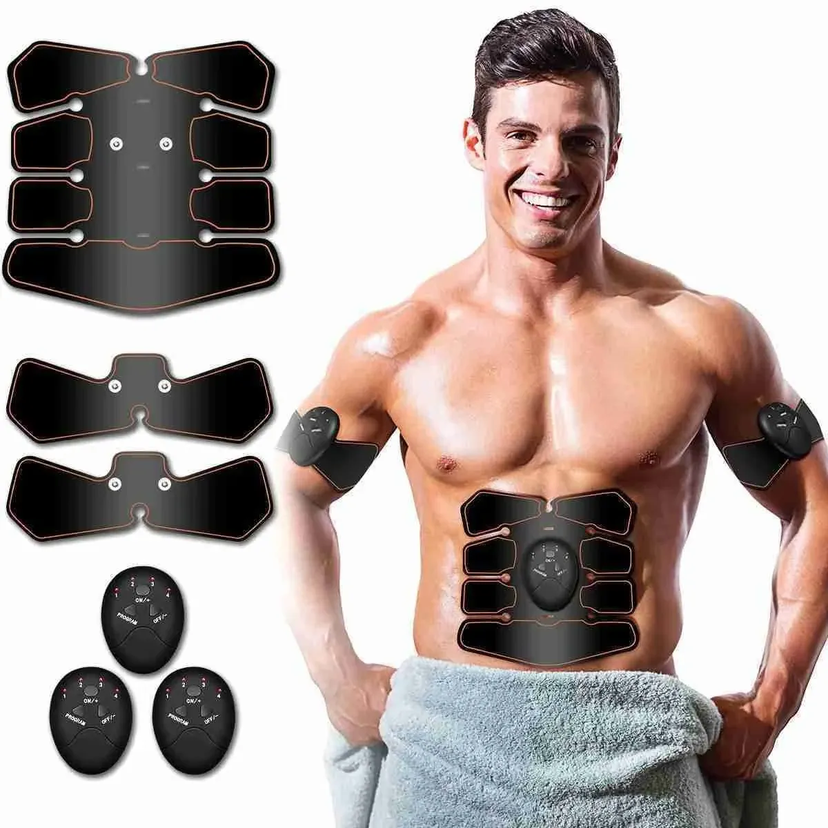 Abs Stimulator, Muscle/Abdomin<wbr/>al Toner Stimulating Belt, Training Device Unisex