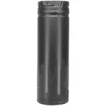 3&#034;, Black  3PVP-06B Inner Diameter-Pelle<wbr/>tvent Pro Type L Chimney Pipe-Doubl