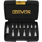 LEXIVON HEX Bit Socket Set, Premium S2 Alloy Steel | 13-Piece Metric 2mm - 14mm