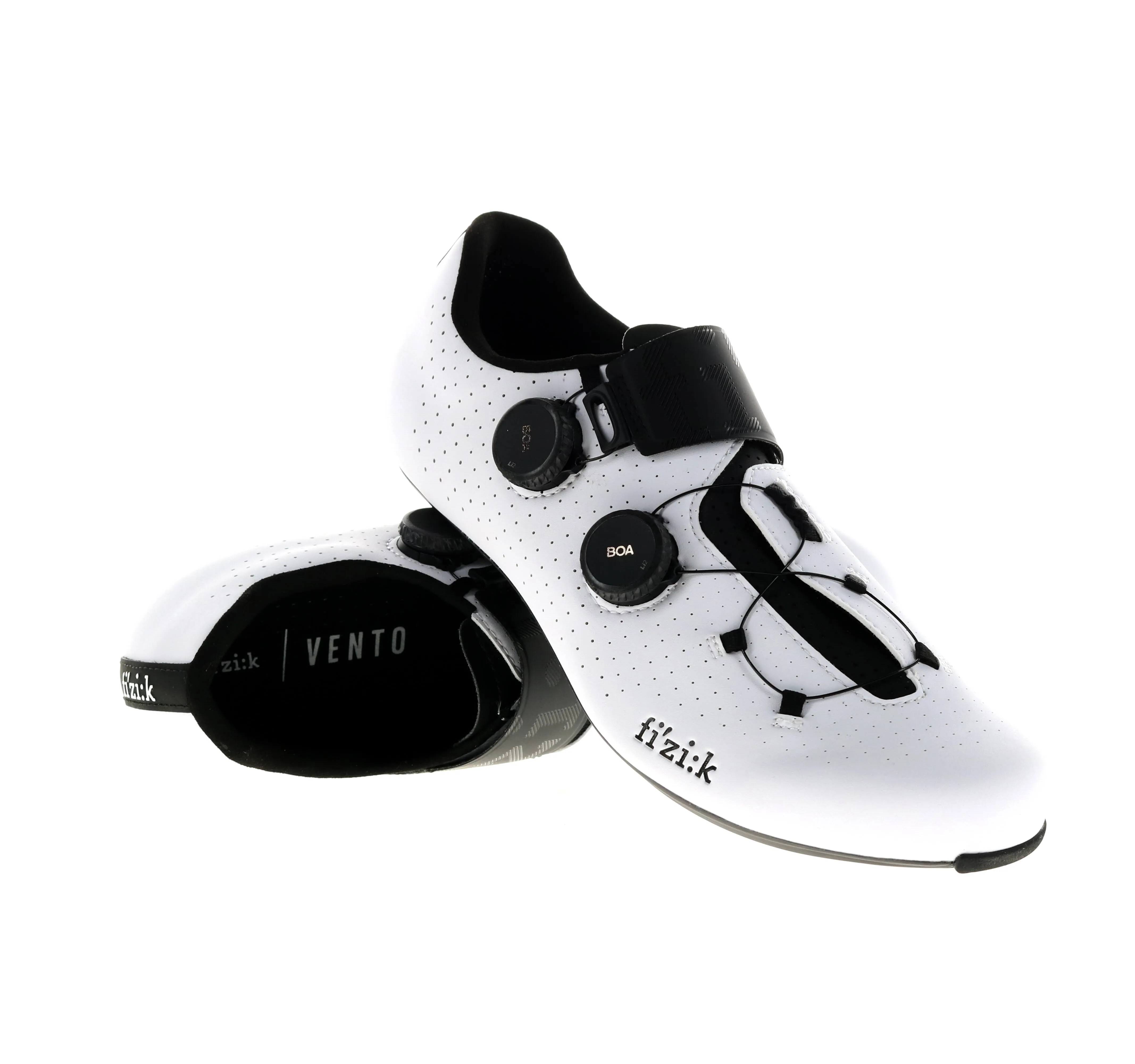 Fi'zi:k Vento Infinito Carbon 2 Cycling Shoe - Men's White/Black - Size: 12