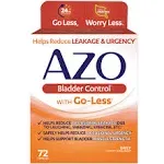 Azo Bladder Control with Go-Less - 72 Capsules