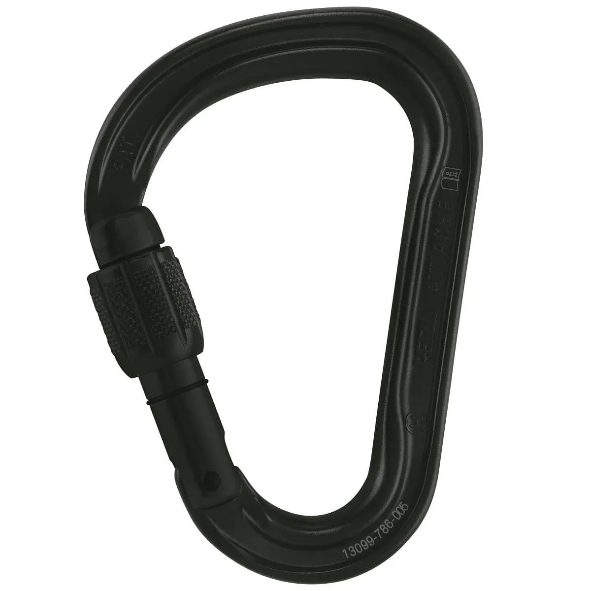 Carabiner Attache Screw Lock Black