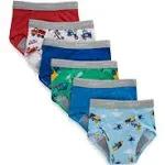 Hanes Toddler Boys' Potty Trainer Brief Underwear, 6-Pack Assorted 2/3