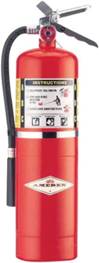 Amerex B456 ABC Dry Chemical Fire Extinguisher with Aluminum Valve, 10 lb. with Bracket