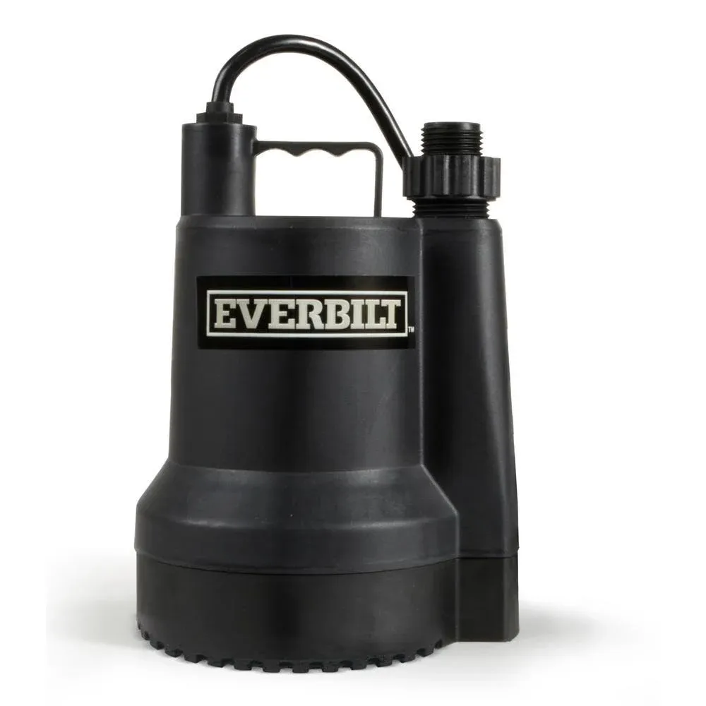 Everbilt 1/6 HP Plastic Submersible Utility Pump