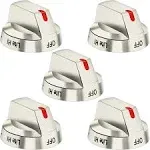 DG64-00473A Upgraded Gas Stove Knobs Compatible with Samsung Stainless Steel Gas Range Stove Knobs Replacements Nx58f5700ws Nx58h5600ss Nx58h5650ws Nx58j7750ss (1pcs)