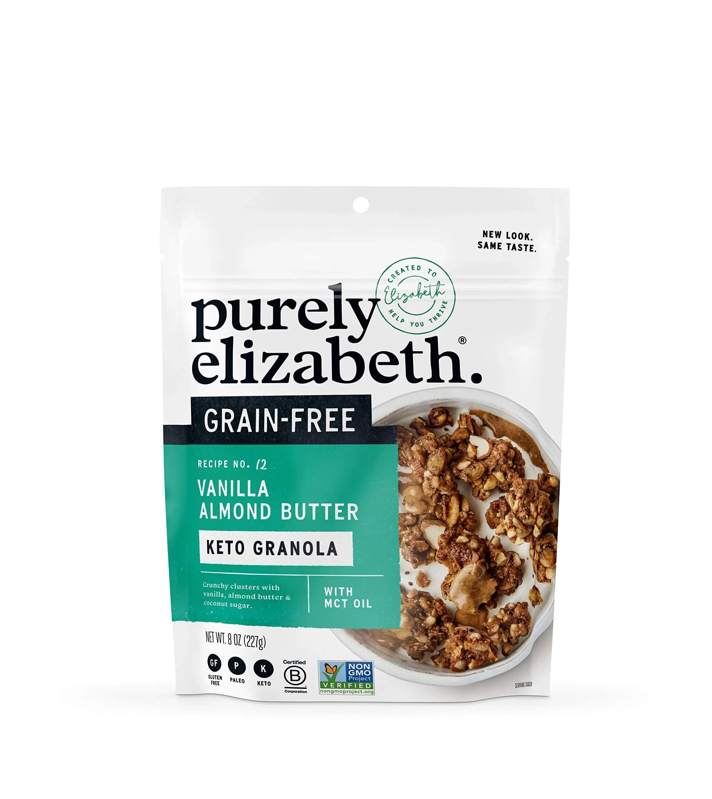 Purely Elizabeth Grain-Free Vanilla Almond Butter Granola, 8 oz