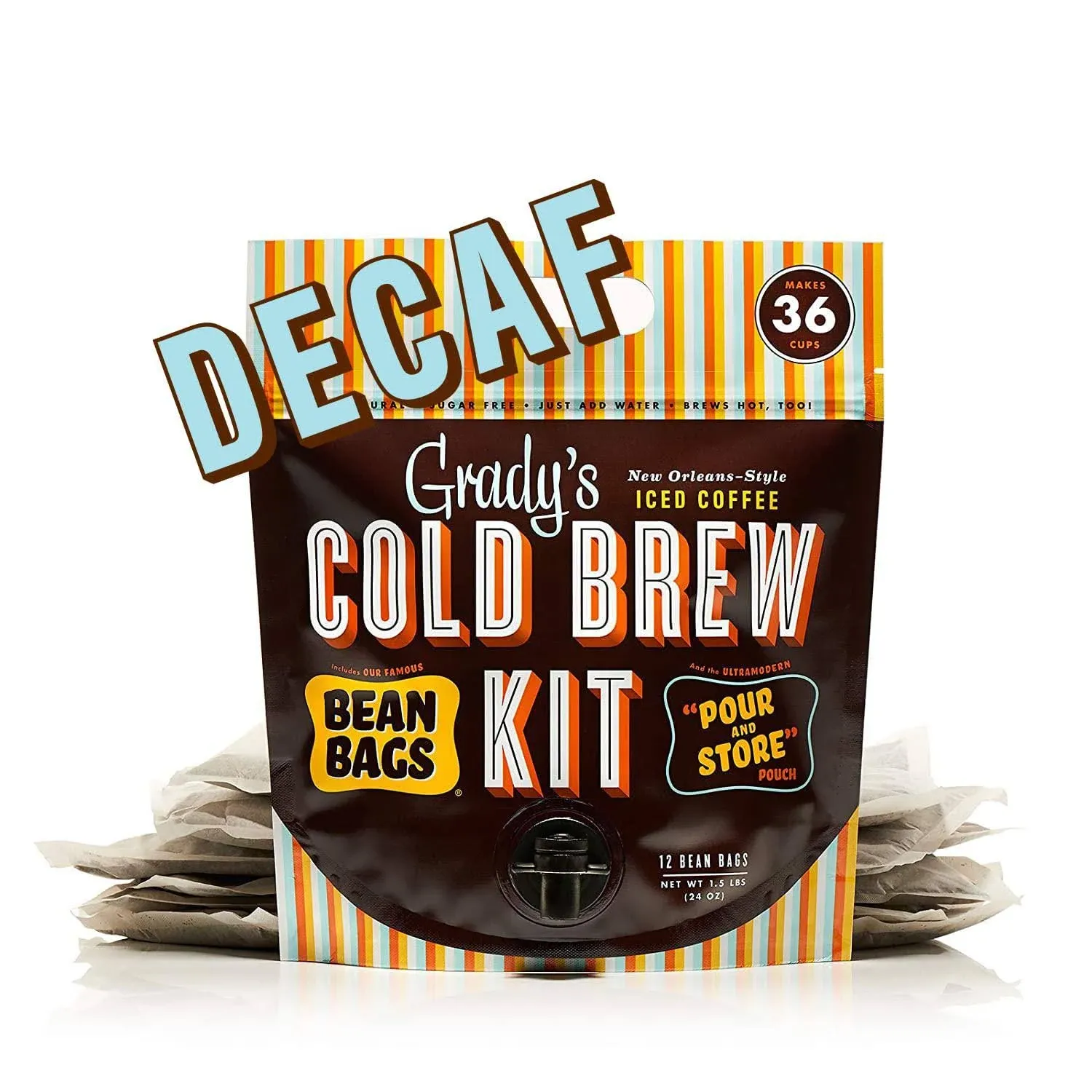 Grady's Cold Brew Iced Coffee Cold Brew Kit Regular Pack of 12