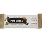 POSSIBLE Meal Bar - High Protein Energy Bars with 20g of Organic Plant-Based Protein - Vegan, Gluten-Free, Non-Dairy Bars - USDA Organic - Clean Label - 1 Box, 10 Bars - Chocolate Almond