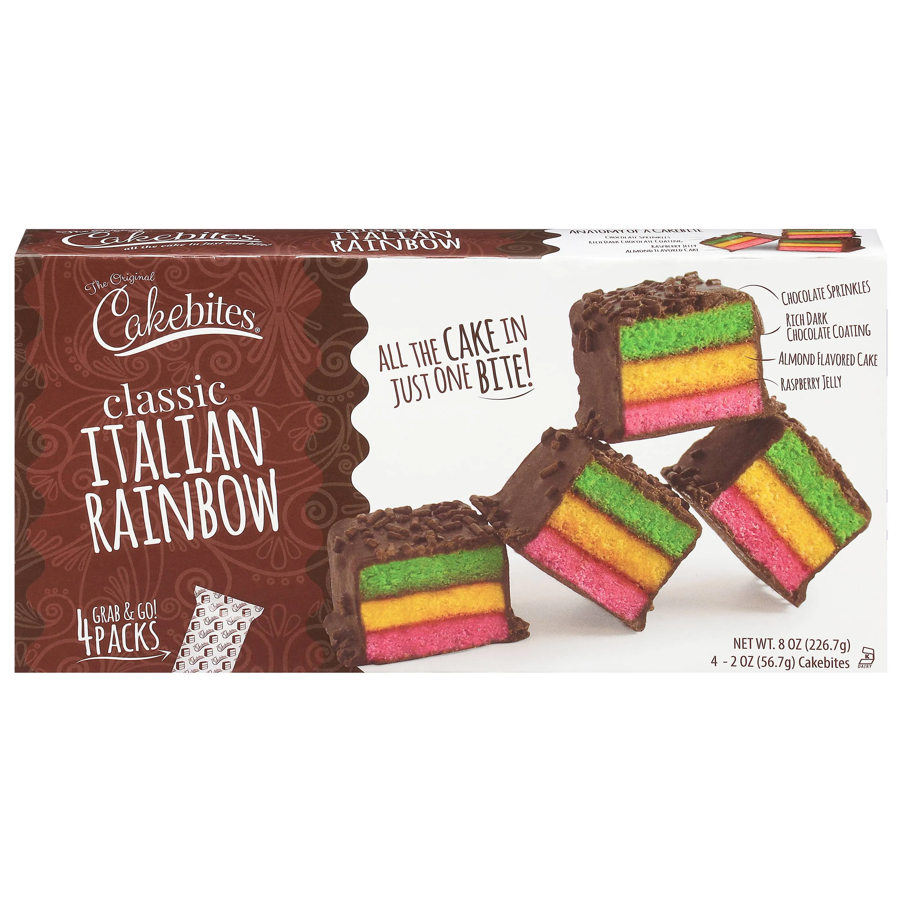 Original Cakebites Classic Italian Rainbow