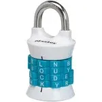 Master Lock 1535DWD Master Lock Word Combo Padlock Assorted Colors