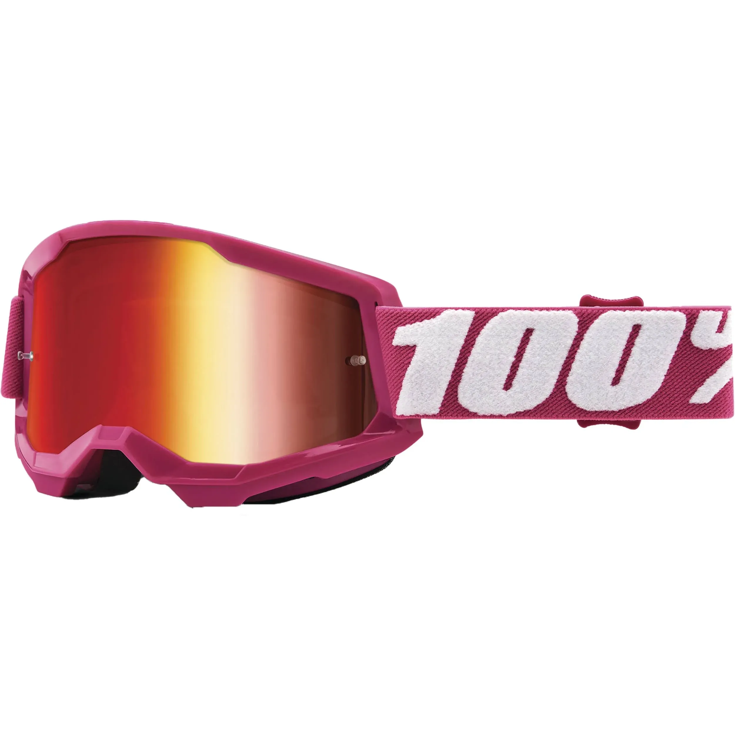 100% Strata 2 Goggles Fletcher Mirror Red Lens