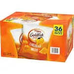 Goldfish Snack Crackers, Baked, Cheddar, 30 On the Go Packs - 30 pack, 1.5 oz packs