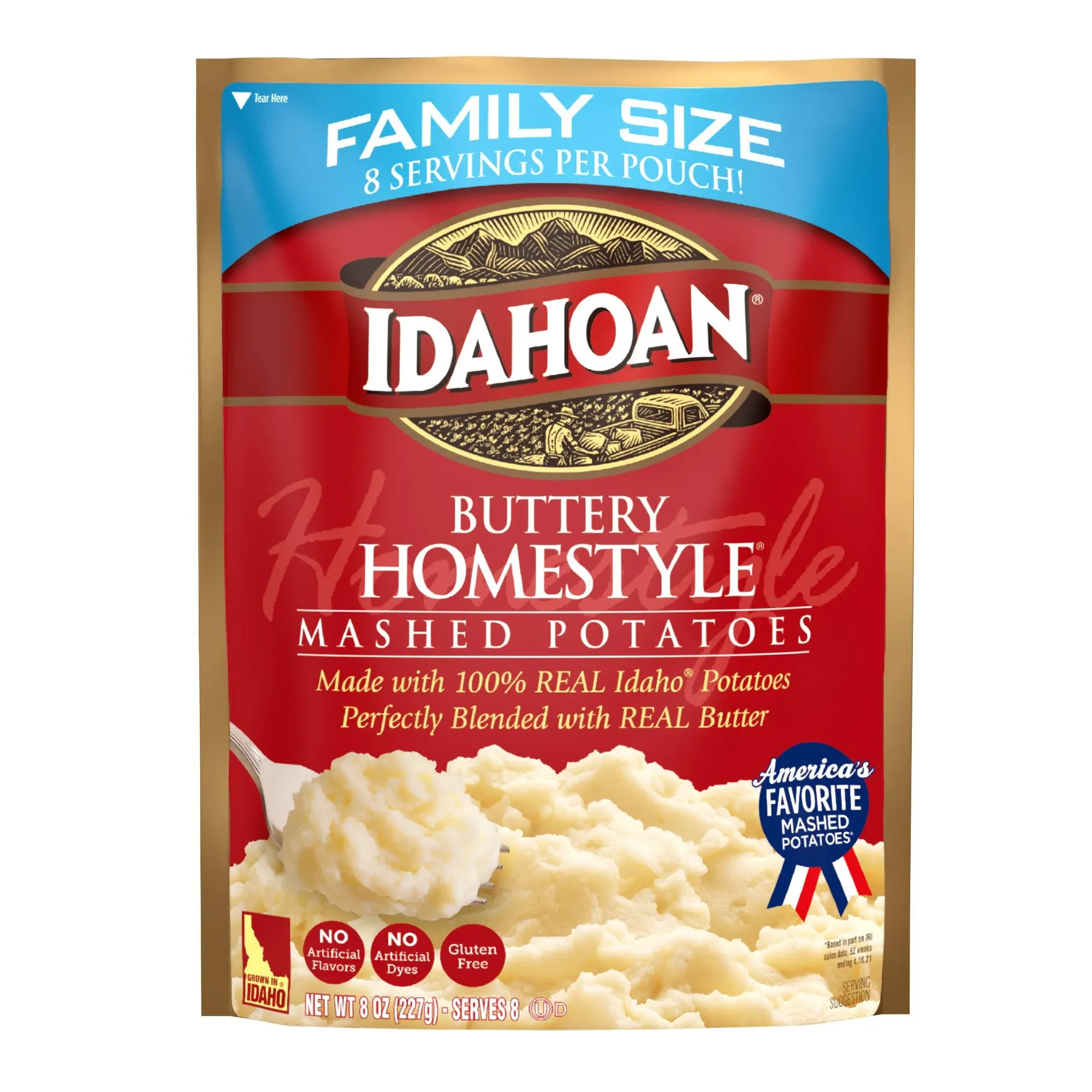 Idahoan Buttery Homestyle Mashed Potatoes Family Size - 8 oz