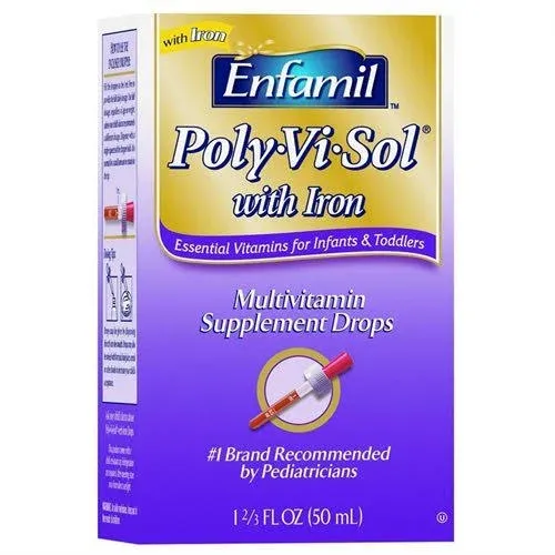 Enfamil Poly-Vi-Sol Multivitamin Supplement Drops with Iron - 1.67 fl oz