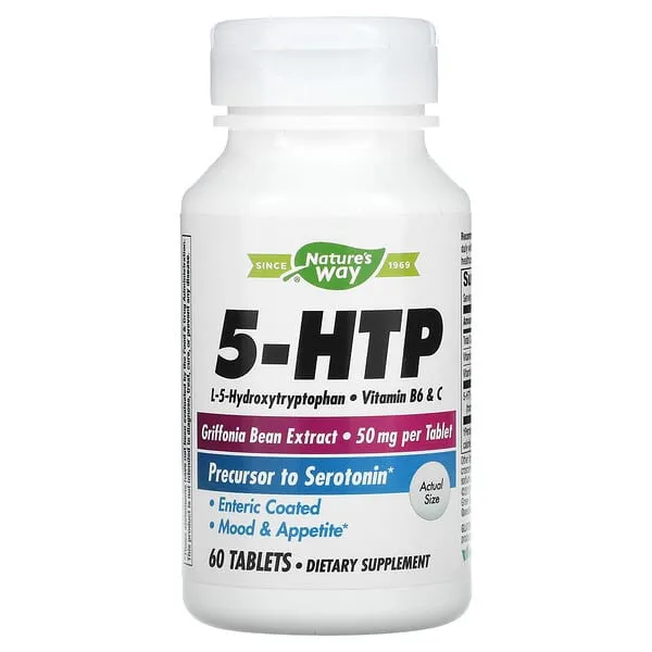 Natures Way 5-HTP, 50 mg, 60 tablets