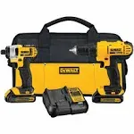 DEWALT DCK241C2 20V MAX Compact Drill/Driver and Impact Driver Kit