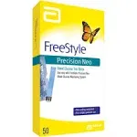 Freestyle Precision Neo Blood Glucose Test Strips 50 Count