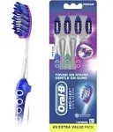 Pro-Flex Stain Eraser Manual Toothbrush, Medium, 4 Count