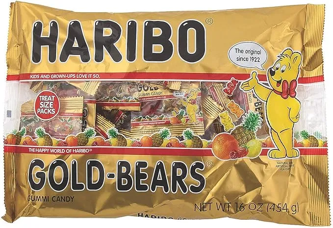 Haribo Gummy Bear Mini Packs (37 Packs)