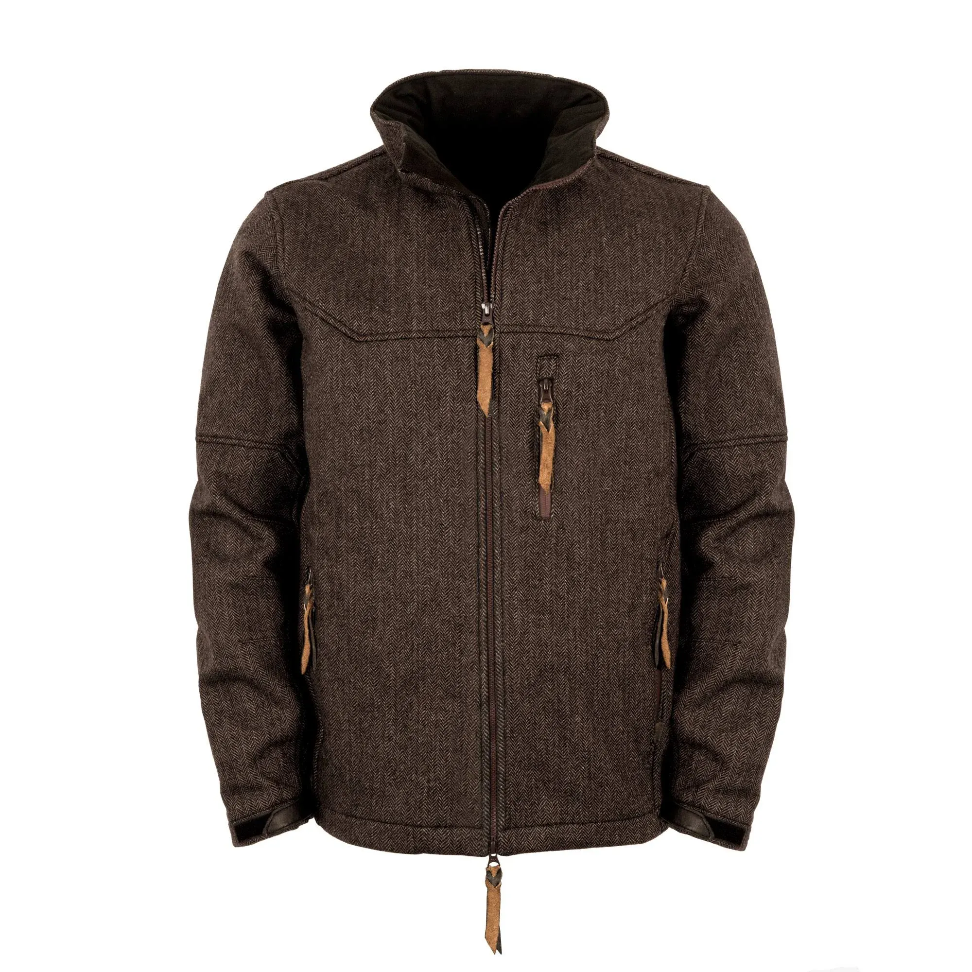 STS Ranchwear Men's Stone Brown Zip Jacket